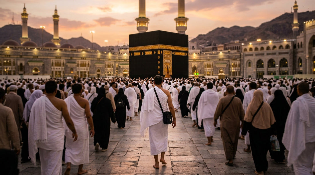 Omra Badal propre Omra – pèlerin effectuant le Tawaf autour de la Kaaba