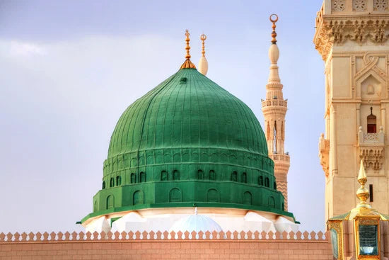 Mosquée de Médine – Vert – détail du toit/dôme vert