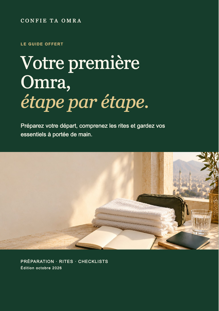 Couverture du guide Votre première Omra, étape par étape